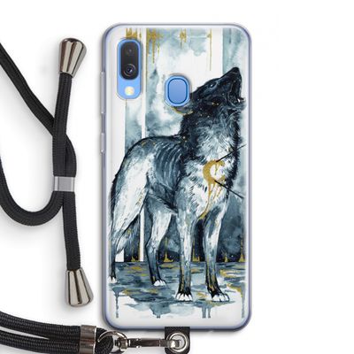 Bleeding Soul: Samsung Galaxy A40 Transparant Hoesje met koord