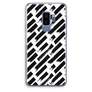 Zwarte vegen: Samsung Galaxy S9 Plus Transparant Hoesje