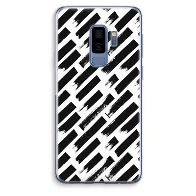 Zwarte vegen: Samsung Galaxy S9 Plus Transparant Hoesje