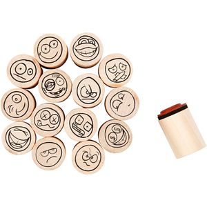 Creativ Company Deco art stempels lachgezicht, 15st.