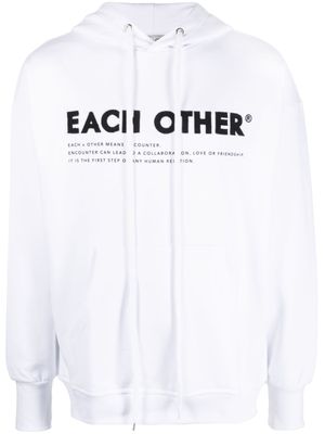 Each X Other Hoodie met logoprint - Wit