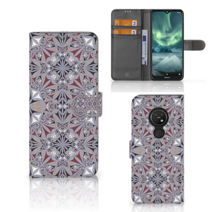 Nokia 7.2 | Nokia 6.2 Bookcase Flower Tiles