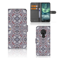 Nokia 7.2 | Nokia 6.2 Bookcase Flower Tiles - thumbnail