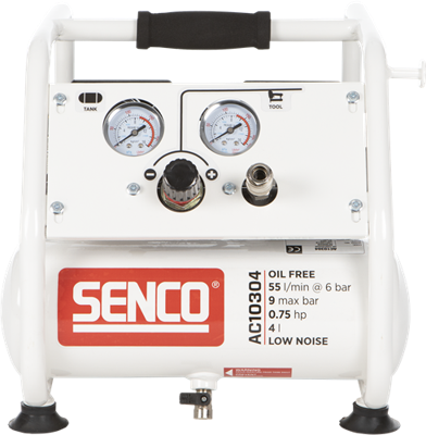 Senco olievrije geluidsarrme compressor ac10304