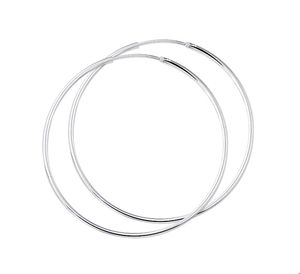 TFT Creolen Ronde Buis Zilver Glanzend 1.5 mm x 30 mm