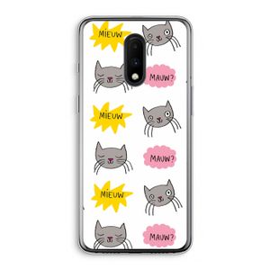 Meow: OnePlus 7 Transparant Hoesje