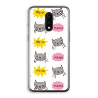 Meow: OnePlus 7 Transparant Hoesje