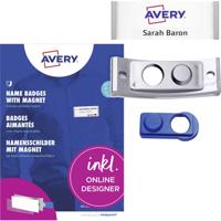 Avery-Zweckform POL20MA66-20DR Naamplaatje (b x h) 68 mm x 22 mm 20 stuk(s)