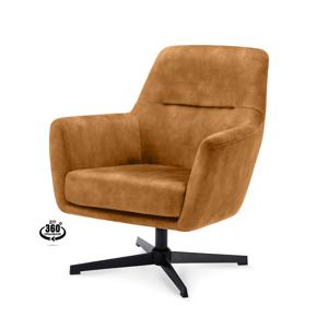 Haluta Relax Fauteuil Nora - Draaibaar - Cognac