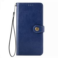iPhone 13 hoesje - Bookcase - Pasjeshouder - Portemonnee - Kunstleer - Blauw