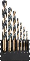 DeWalt Accessoires houder + black & gold ronde schacht metaalboren | 7 stuks | 3 mm, 4 mm, 5 mm, 6 mm, 8 mm, 10 mm, 12 mm - dt70829-qz