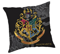 Harry Potter Hogwarts Zwart sierkussen 40X40cm - thumbnail