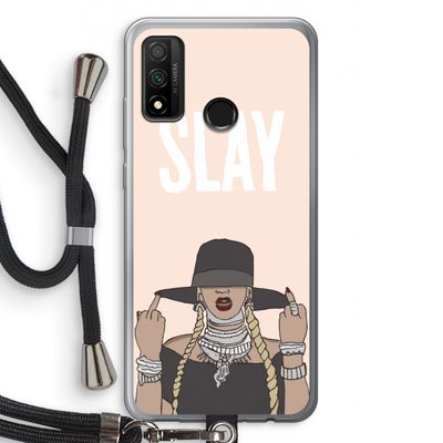 Slay All Day: Huawei P Smart (2020) Transparant Hoesje met koord