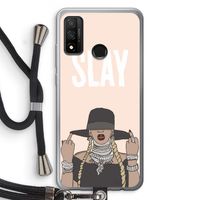 Slay All Day: Huawei P Smart (2020) Transparant Hoesje met koord