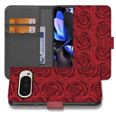 Red Roses Google Pixel 10 Pro | Book Case | Portemonnee hoesje
