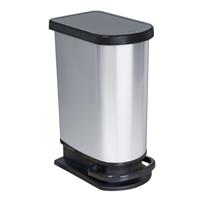 Rotho paso pedaalemmer 50l zilver/metallic