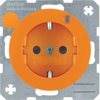 Berker wandcontactdoos LED controlelamp R1-R3 oranje