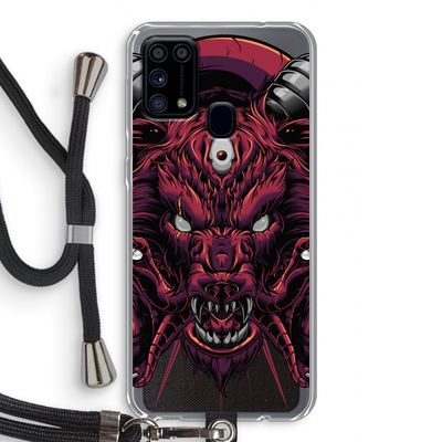 Hell Hound and Serpents: Samsung Galaxy M31 Transparant Hoesje met koord