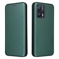 OnePlus Nord CE 2 Lite 5G Flip Case - Koolstofvezel - Groen