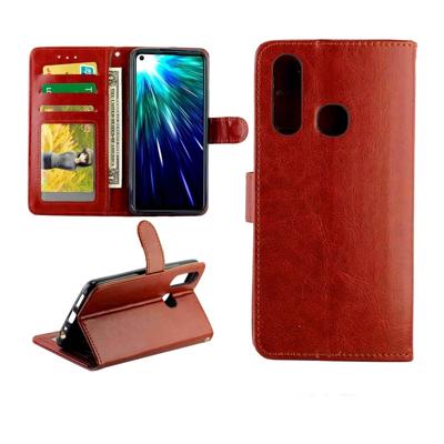 Voor vivo Z1 Pro Crazy Horse textuur horizontale Flip lederen draagtas met houder & kaartsleuven & portemonnee & fotolijstjes (bruin)