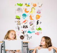 Dieren alfabet engels onderwijs sticker