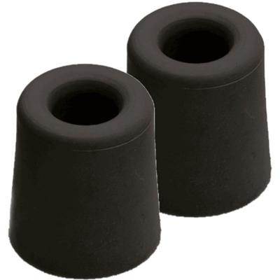 Deurstopper - 5x - zwart - rubber - 6 x 4 cm - vloermodel - deurbuffer