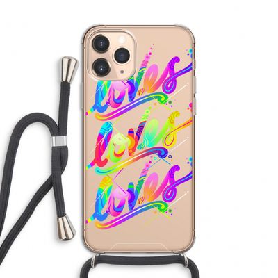 Loves: iPhone 11 Pro Transparant Hoesje met koord