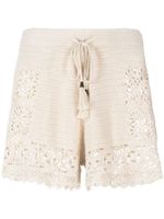 ZIMMERMANN short en crochet - Tons neutres