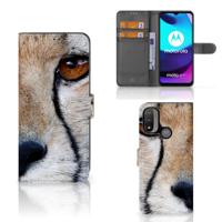 Motorola Moto E20 | E30 | E40 | Telefoonhoesje | Met pasjeshouder | Cheetah