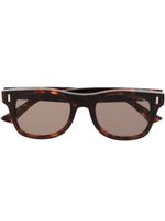 Cutler & Gross lunettes de soleil à monture en D - Marron