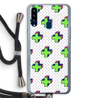 8-bit N°10: Samsung Galaxy A20s Transparant Hoesje met koord