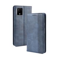Magnetic Buckle Retro Crazy Horse Texture Horizontal Flip Leather Case for Google Pixel 4xl with Holder & Card Slots & Photo Frame(Blue)