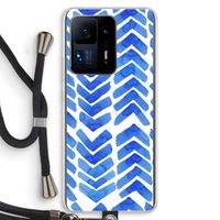 Blauwe pijlen: Xiaomi Mi Mix 4 Transparant Hoesje met koord