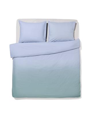 051 Dekbedovertrek 200x200/220cm Zacht Katoen Kleurverloop Groen-blauw (groen)