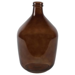 Countryfield vaas - bruin transparant - glas - XL fles - D23 x H38 cm   -