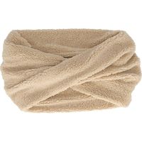 Sarlini Snood Fluffy Teddy Colsjaal Mid Zand