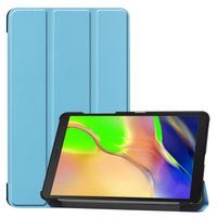 Basey Samsung Galaxy Tab A 8.0 (2019) Hoesje Kunstleer Hoes Case Cover -Lichtblauw
