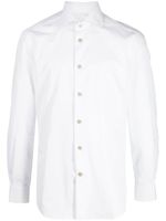 Kiton chemise en coton à manches longues - Blanc