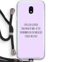 Tequila: Samsung Galaxy J3 (2017) Transparant Hoesje met koord
