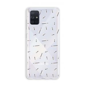 Hipster stripes: Galaxy A71 Transparant Hoesje