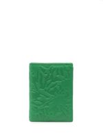 Comme Des Garçons Wallet portefeuille en cuir à logo embossé - Vert Comme Des Garçons Wallet portefeuille en cuir à logo embossé - Vert