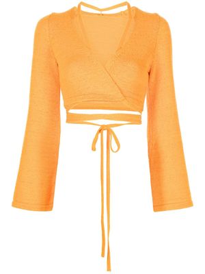 Cult Gaia haut crop Heather - Or