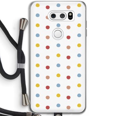 Bollen: LG V30 Transparant Hoesje met koord