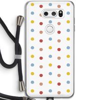 Bollen: LG V30 Transparant Hoesje met koord Bollen: LG V30 Transparant Hoesje met koord