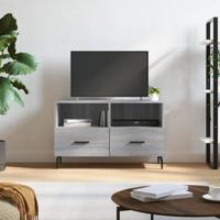 Tv-meubel 80x36x50 cm bewerkt hout grijs sonoma eikenkleurig - thumbnail
