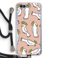 Papegaai: Honor 10 Transparant Hoesje met koord