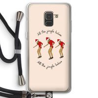 Jingle Ladies: Samsung Galaxy A8 (2018) Transparant Hoesje met koord
