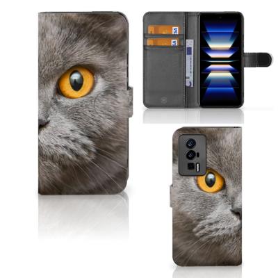 Telefoonhoesje | Met pasjeshouder | Xiaomi Poco F5 Pro Britse Korthaar