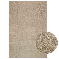 VidaXL Vloerkleed zizur beige binnen en buiten 140x200 cm jute look