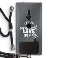 Partner in crime: Sony Xperia XZ2 Transparant Hoesje met koord